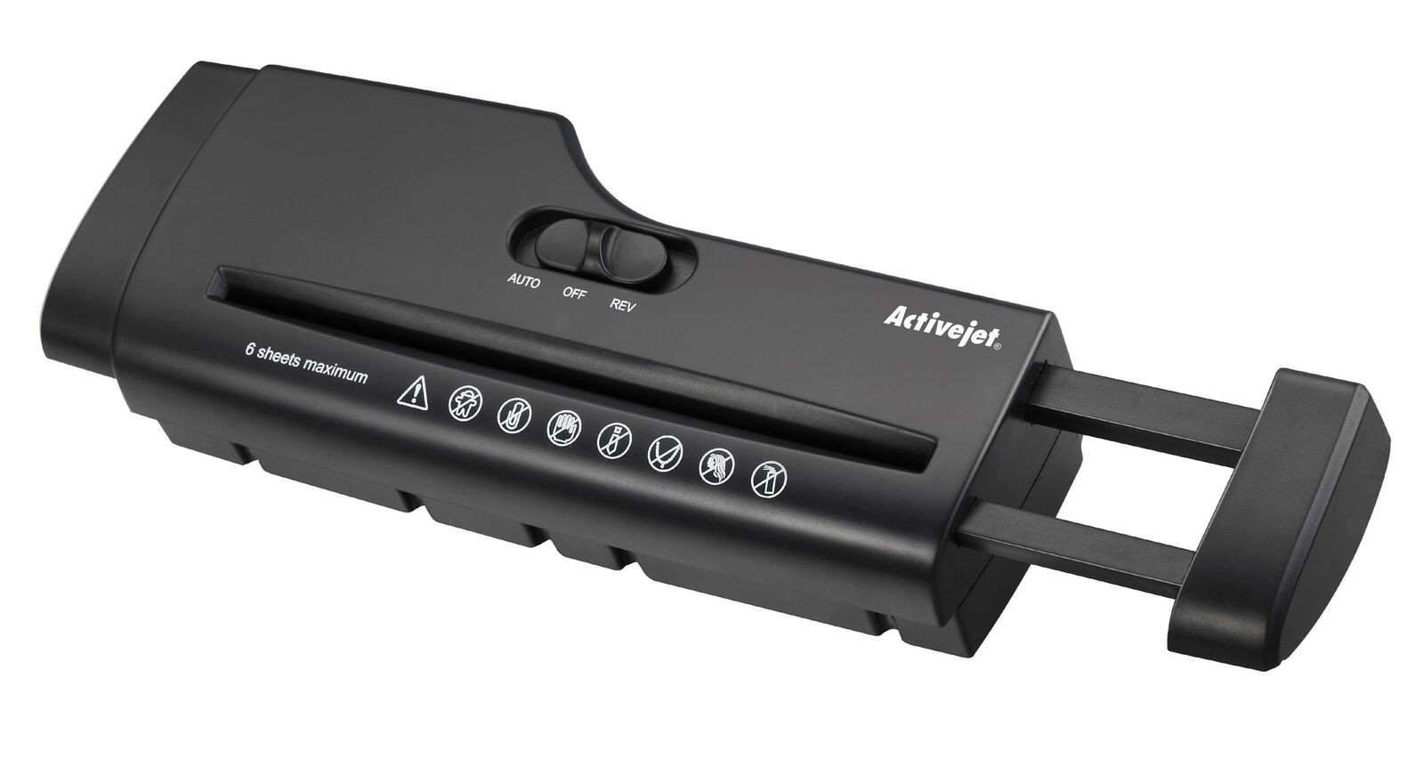 Distrugator documente fara cos, strip cut A4, 6 coli, carduri, Activejet - imagine 5